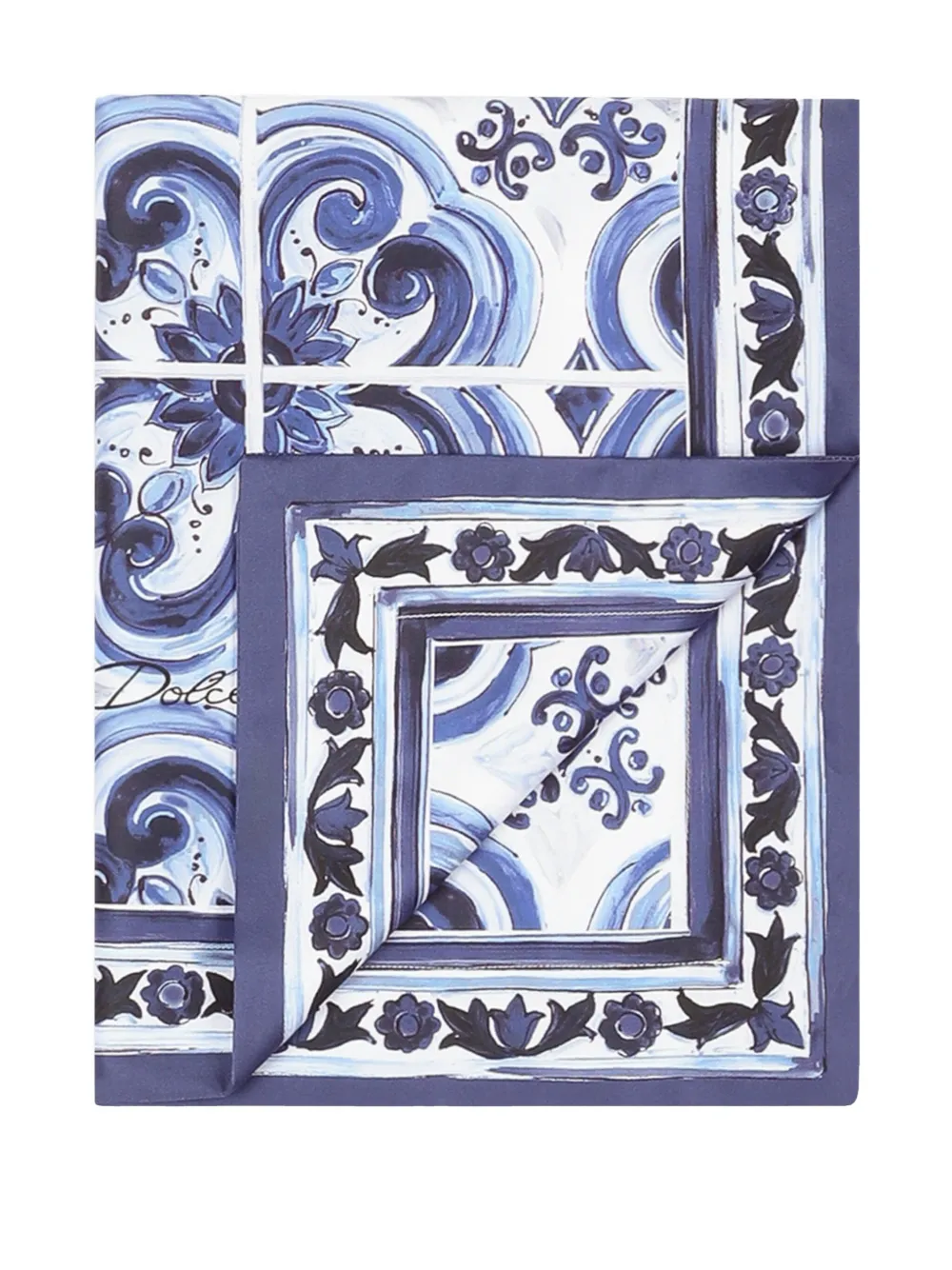 Dolce & Gabbana Kissenbezüge Aus Baumwolle (2er-set) In Blue