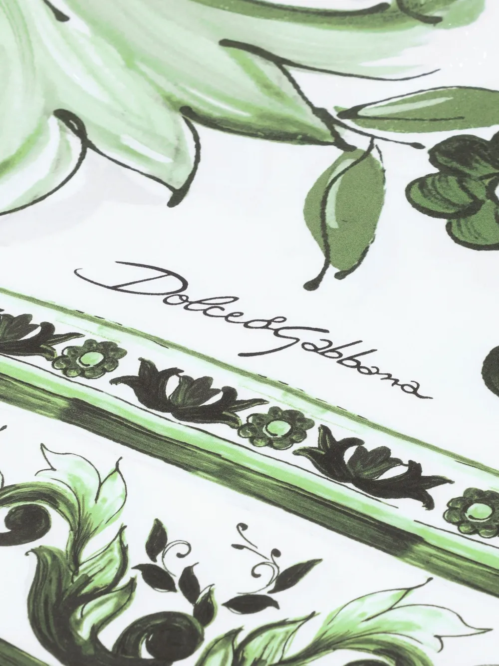 Dolce & Gabbana Floral Duvet Cover (260cm X 220cm) In Green