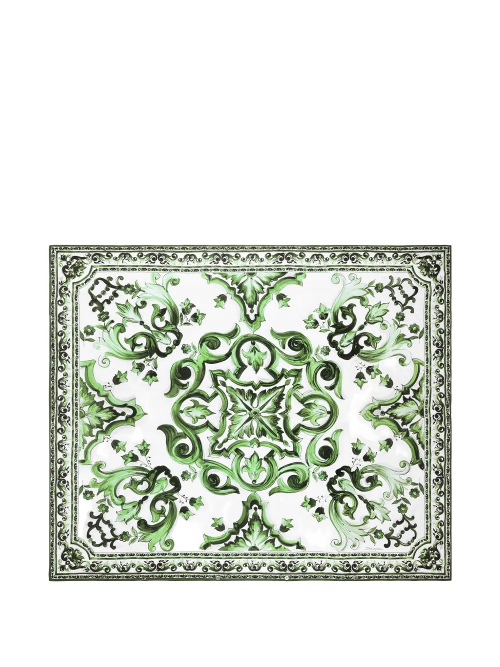 Dolce & Gabbana Floral Duvet Cover (260cm X 220cm) In Green