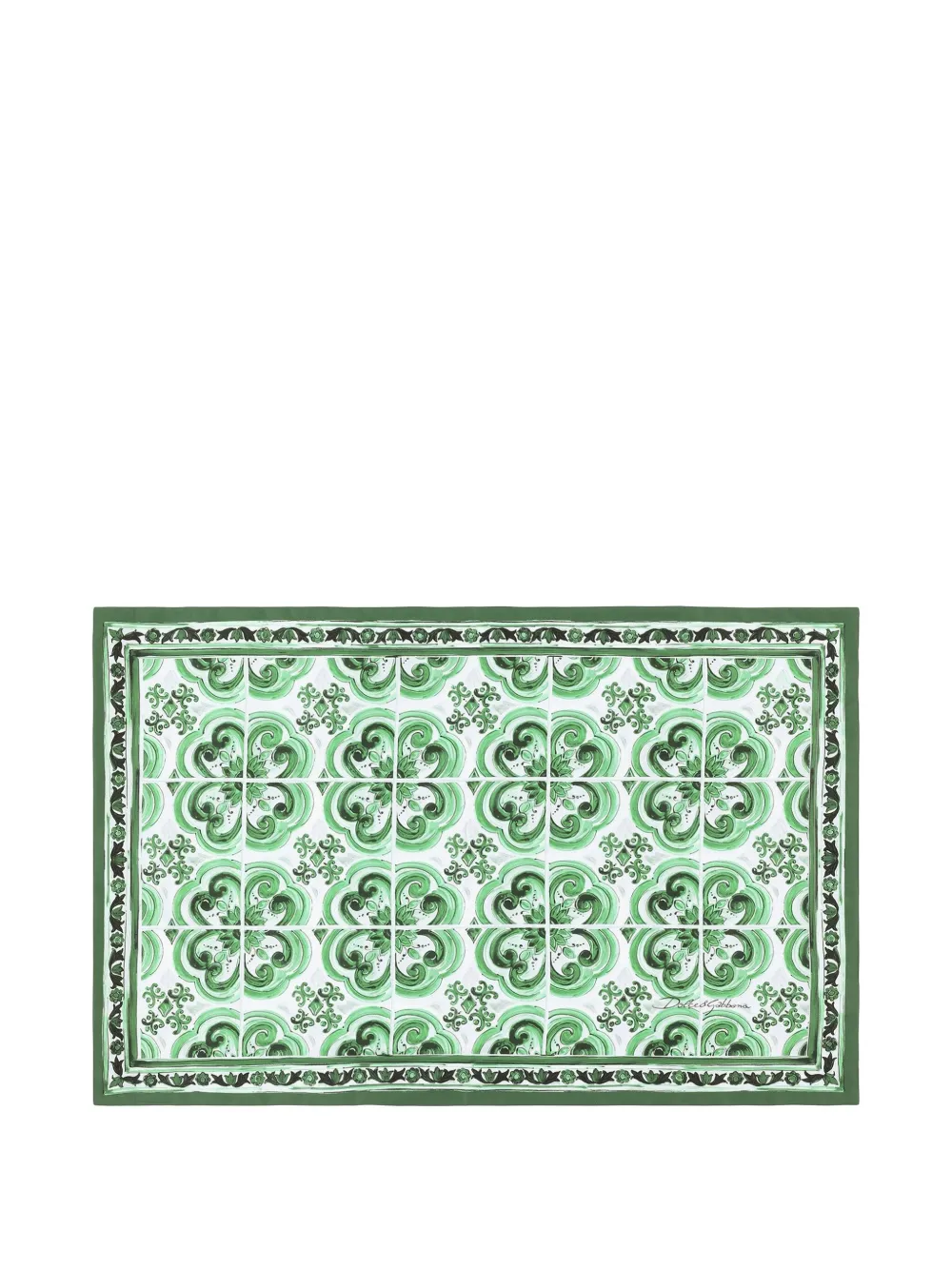 Dolce & Gabbana Kissenbezüge Aus Baumwolle (2er-set) In Green