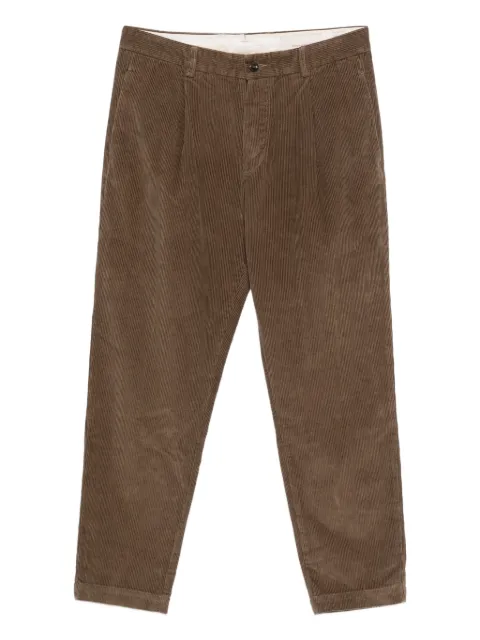 original vintage style pleated corduroy trousers