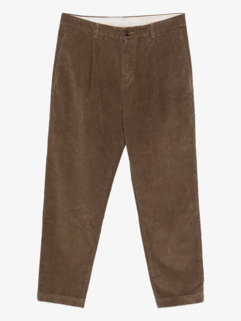 original vintage style pleated corduroy trousers