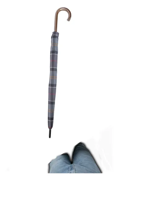 Barbour tartan-print umbrella