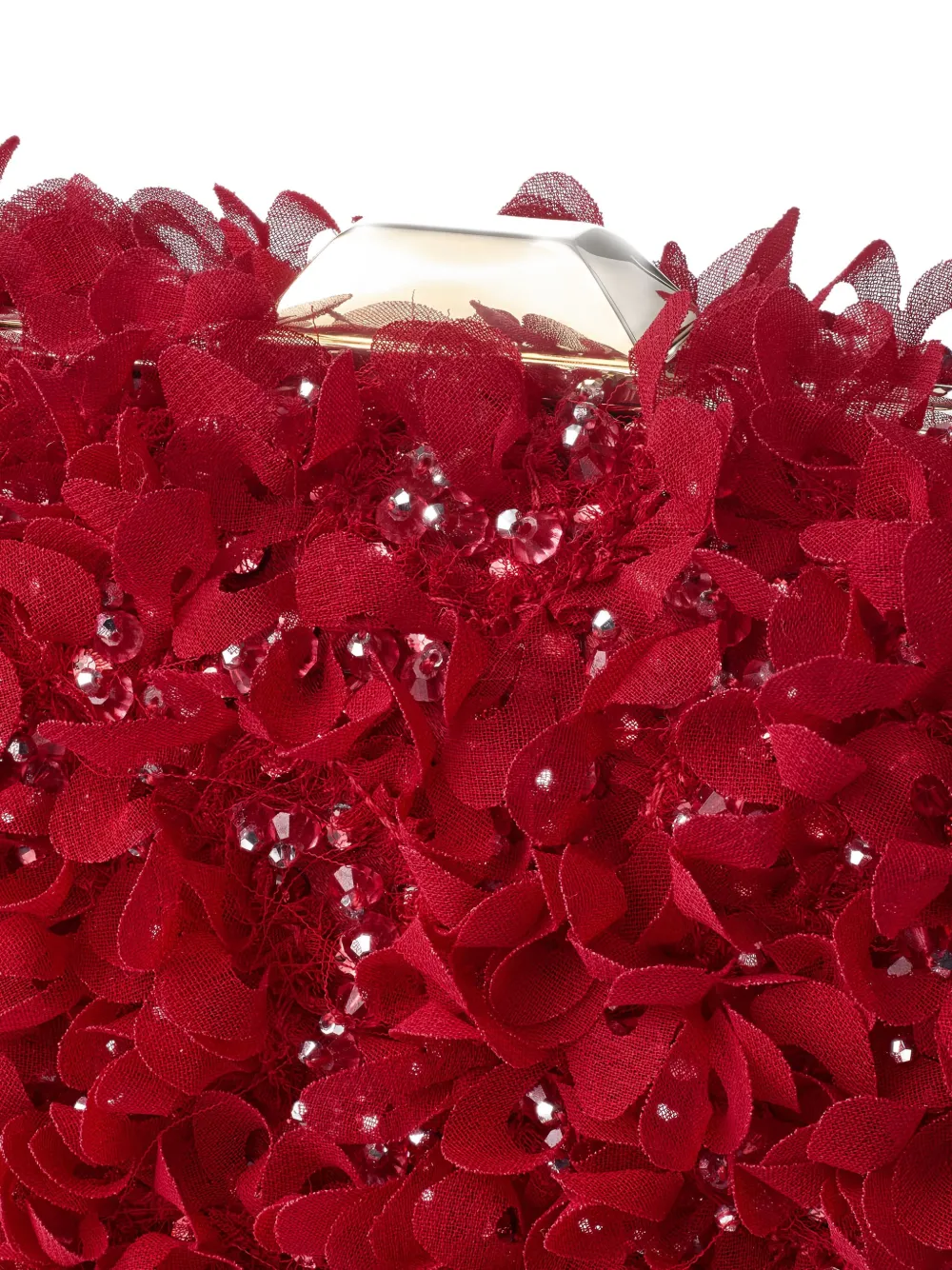 Jimmy Choo Cloud clutch met kristallen Rood