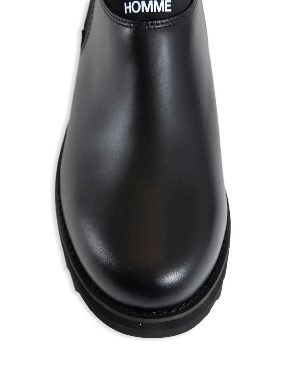 Comme des Garçons Homme Leren Chelsea laarzen Zwart