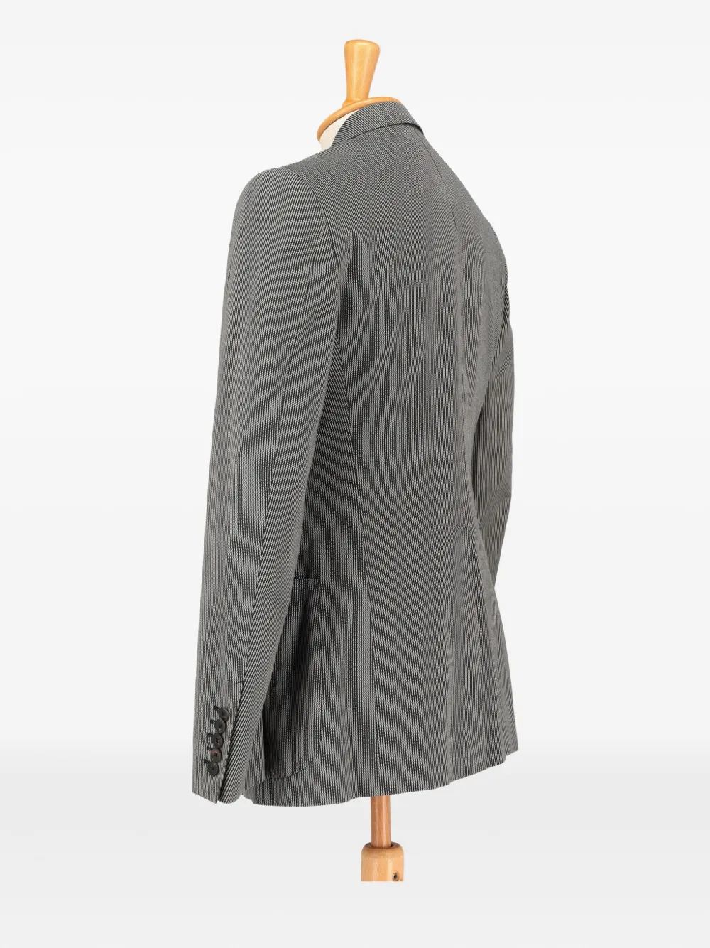 Pre-owned Gucci Striped Blazer In Black
