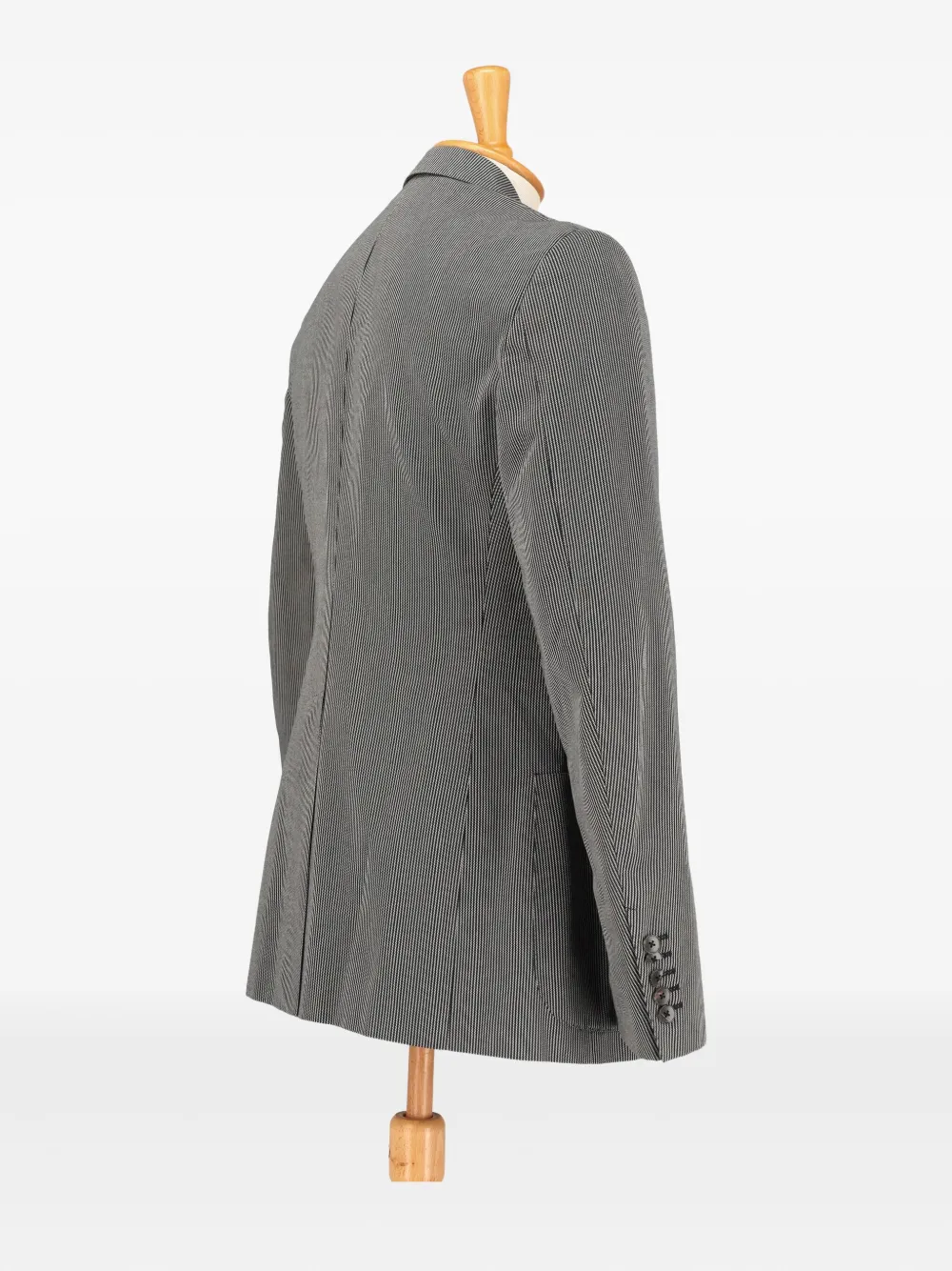 Pre-owned Gucci Striped Blazer In Black