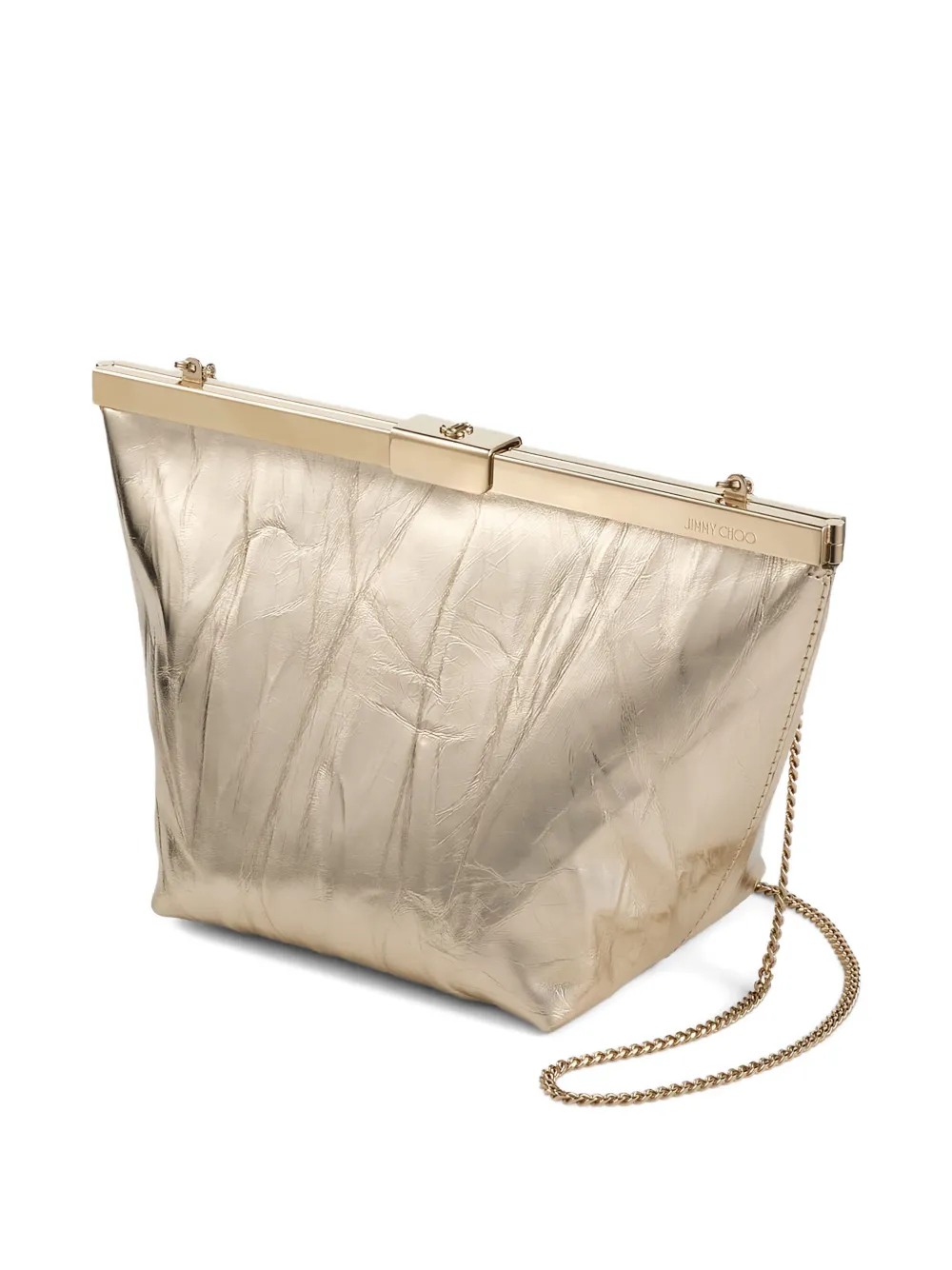 Jimmy Choo Ganache クラッチバッグ | ゴールドトーン | FARFETCH JP
