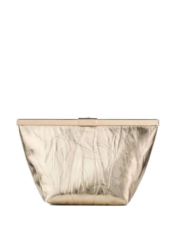 Jimmy Choo Ganache クラッチバッグ | ゴールドトーン | FARFETCH JP