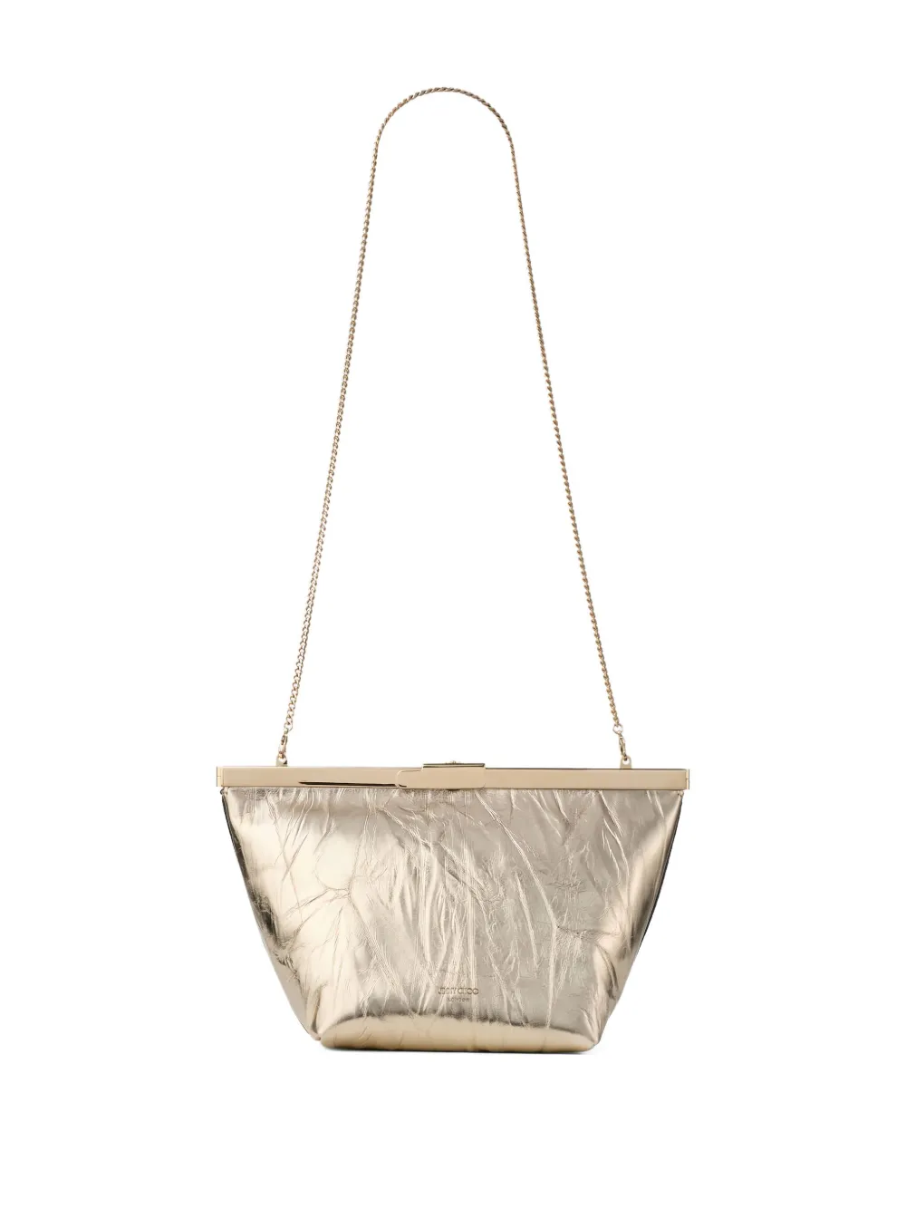 Jimmy Choo Ganache clutch met ketting - Goud
