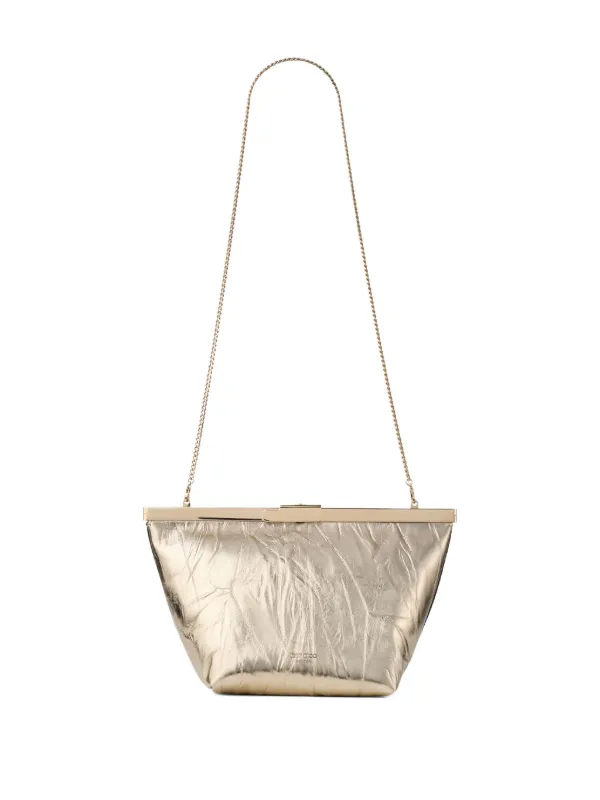 Jimmy Choo Ganache クラッチバッグ | ゴールドトーン | FARFETCH JP