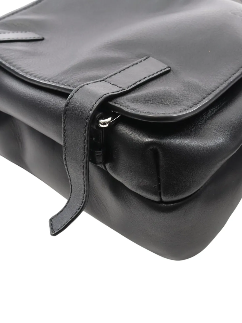 Loewe Pre-Owned 2000-2025 XS Soft Grained Calfskin Military Messenger Bag crossbody bag | Black | Image 1