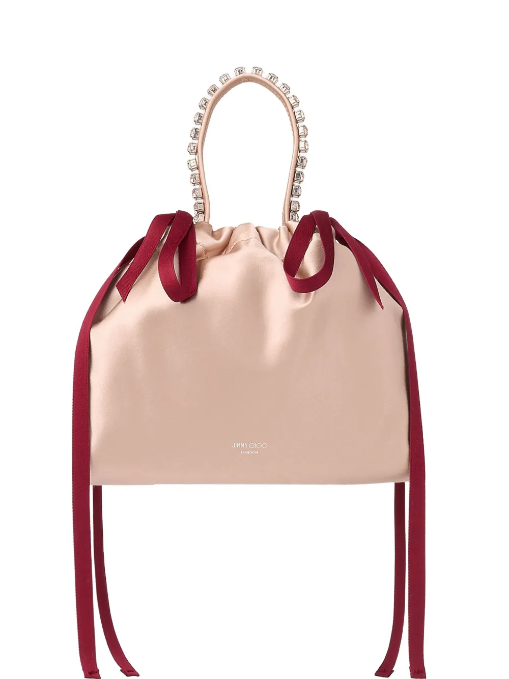 Jimmy Choo crystal-detail drawstring bucket bag | rosado | Image 1