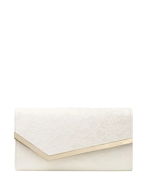 Jimmy Choo Emmie floral chain clutch bag