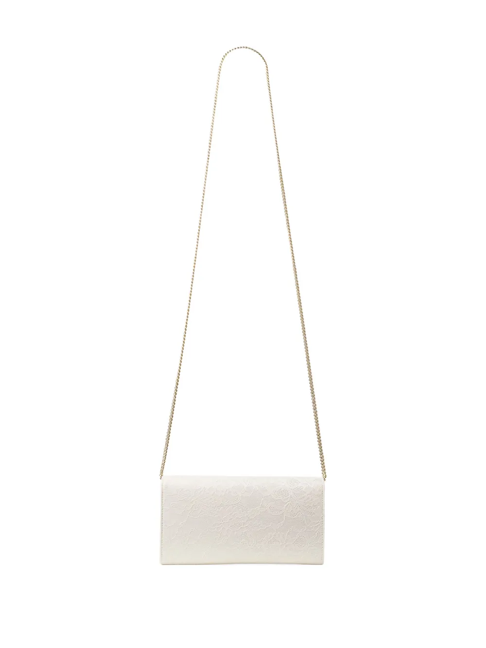 Jimmy Choo Emmie floral chain clutch bag - Wit