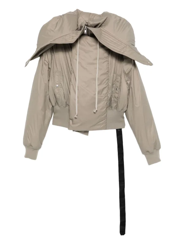 Rick Owens DRKSHDW ジップアップ ボンバージャケット | ブラウン