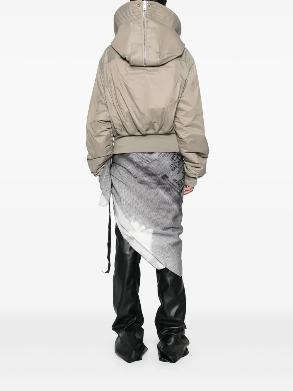 Rick Owens DRKSHDW Bomberjack met rits Bruin