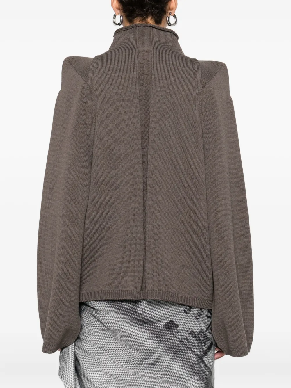 Rick Owens Trui met trechterhals Bruin