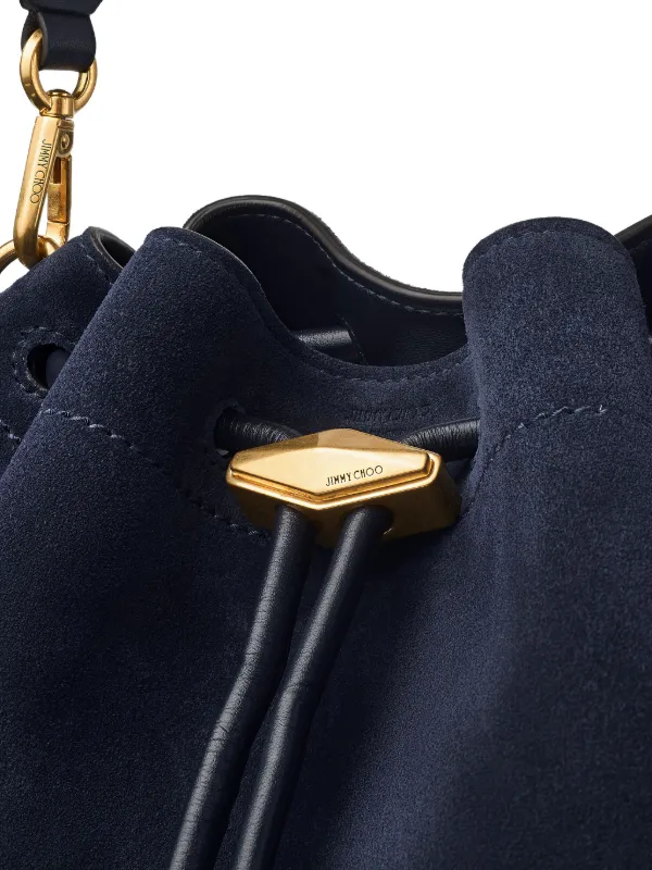 Jimmy Choo Cinch スエードショルダーバッグ M | ブルー Jimmy Choo Cinch スエードショルダーバッグ M | ブルー