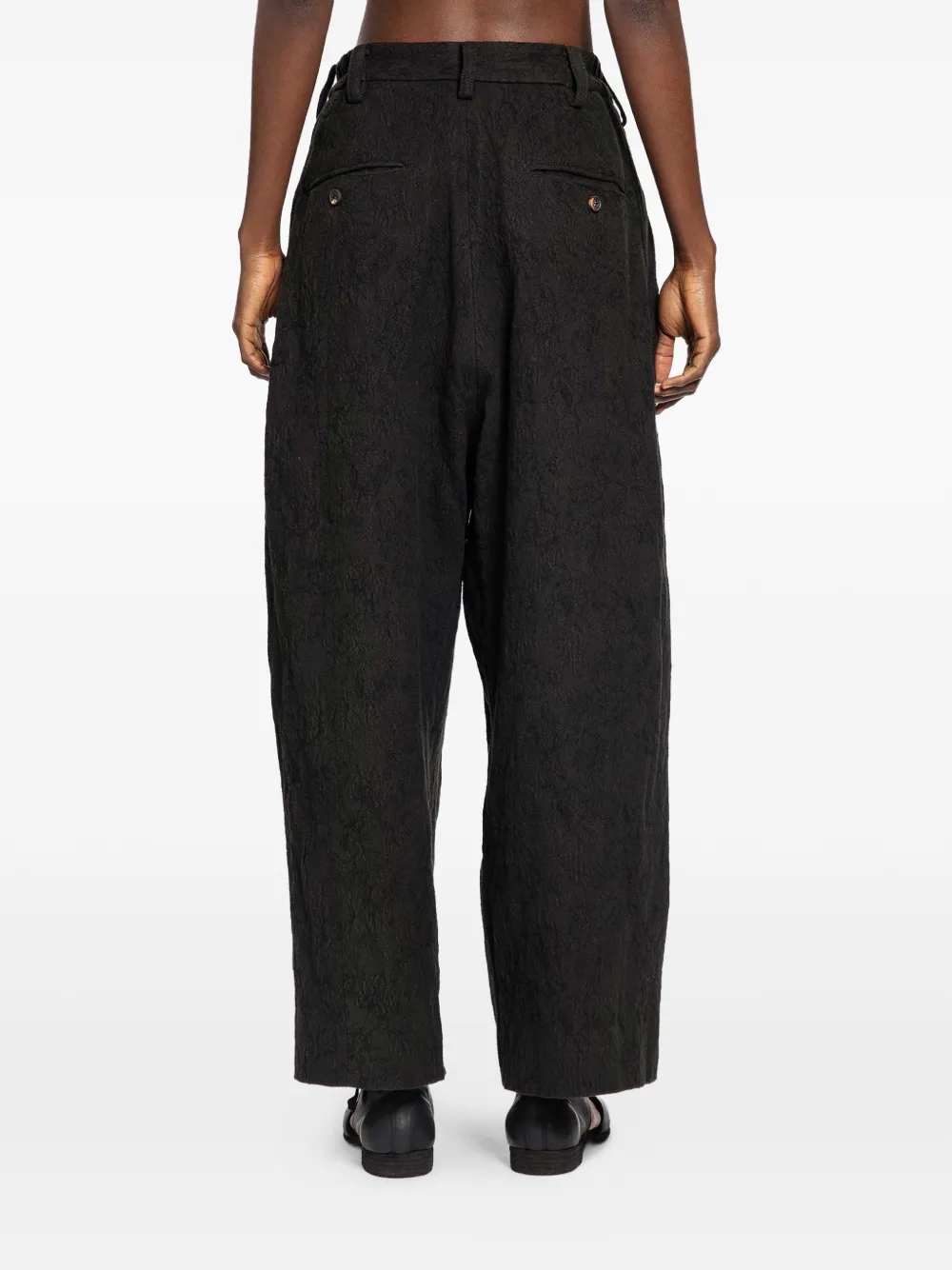  Ziggy Chen Pleated Trousers - Black 