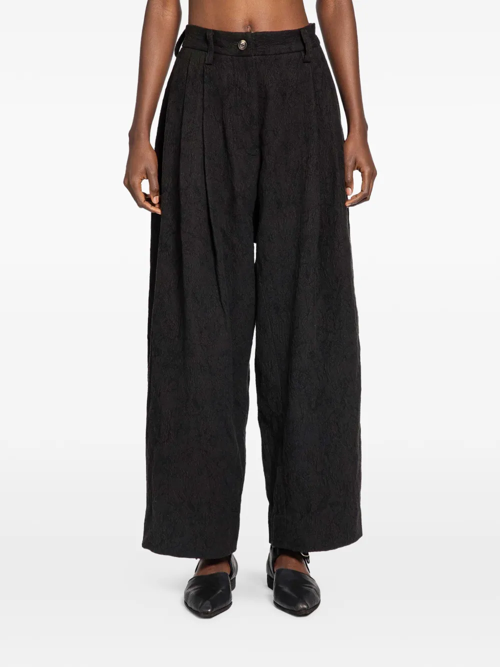 Ziggy Chen pleated trousers - Nero