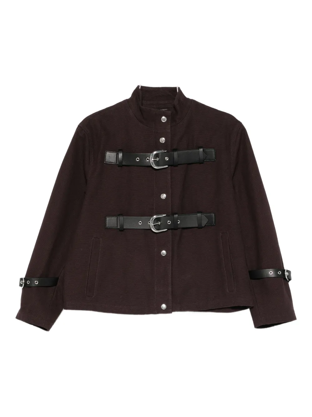 Gimaguas Buckle-strap Jacket In Purple
