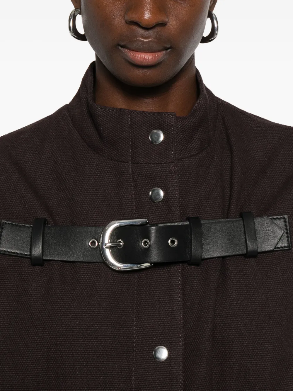 Gimaguas Buckle-strap Jacket In Purple