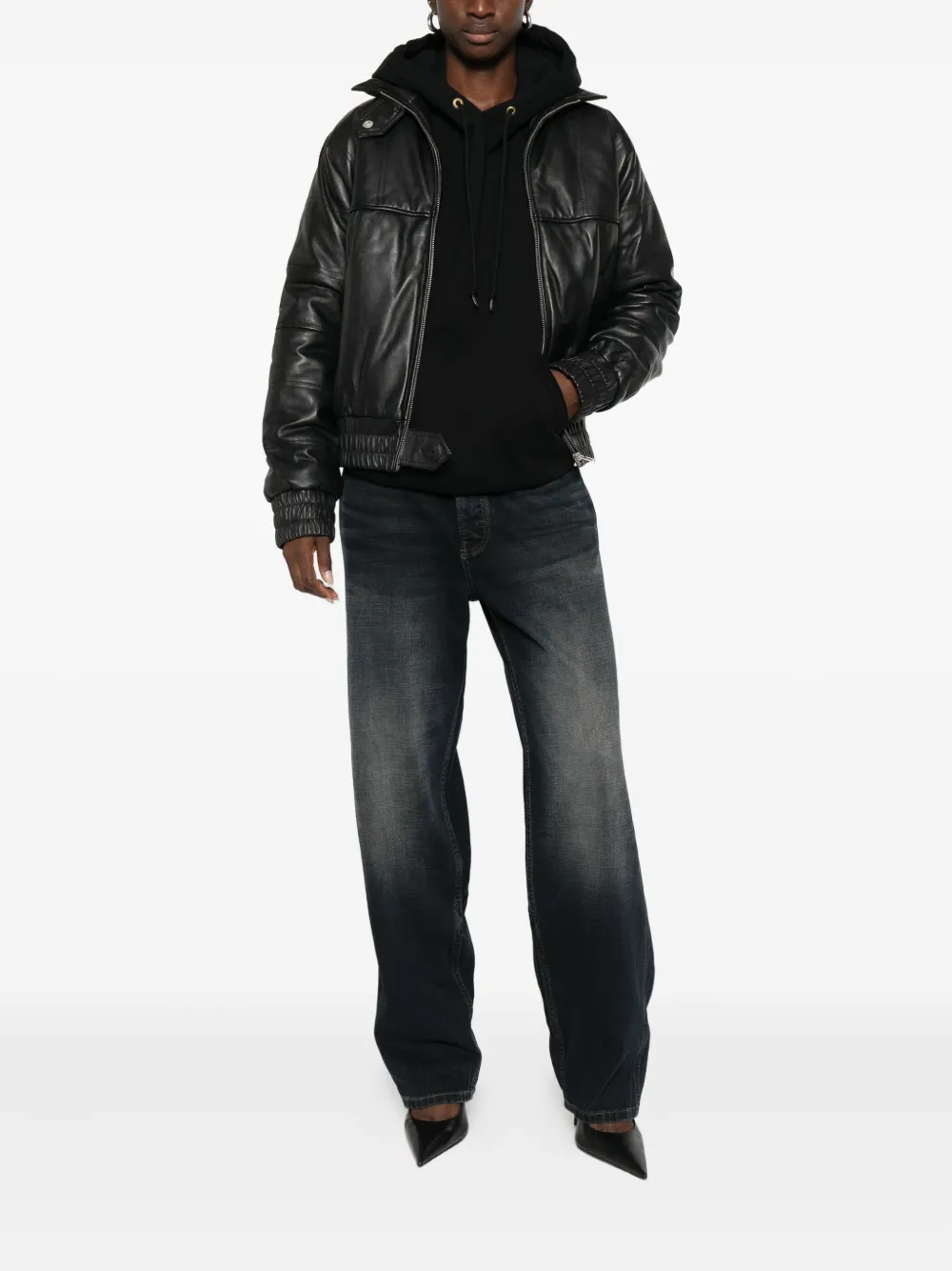 Gimaguas zip-up smocked jacket | Leather Jackets | Image 2