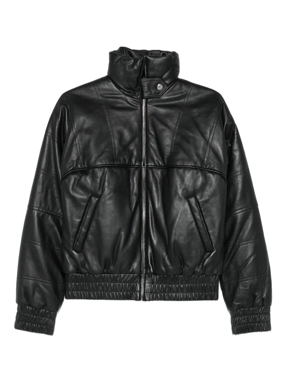 Gimaguas zip-up smocked jacket | Black | Image 1