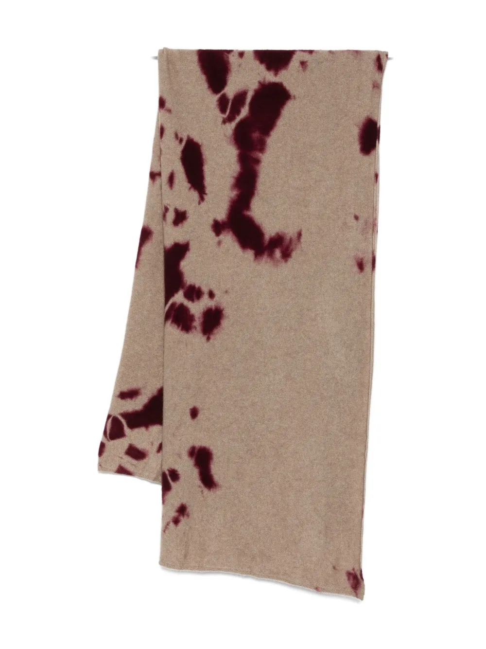 Suzusan Tie-dye Scarf In Burgundy