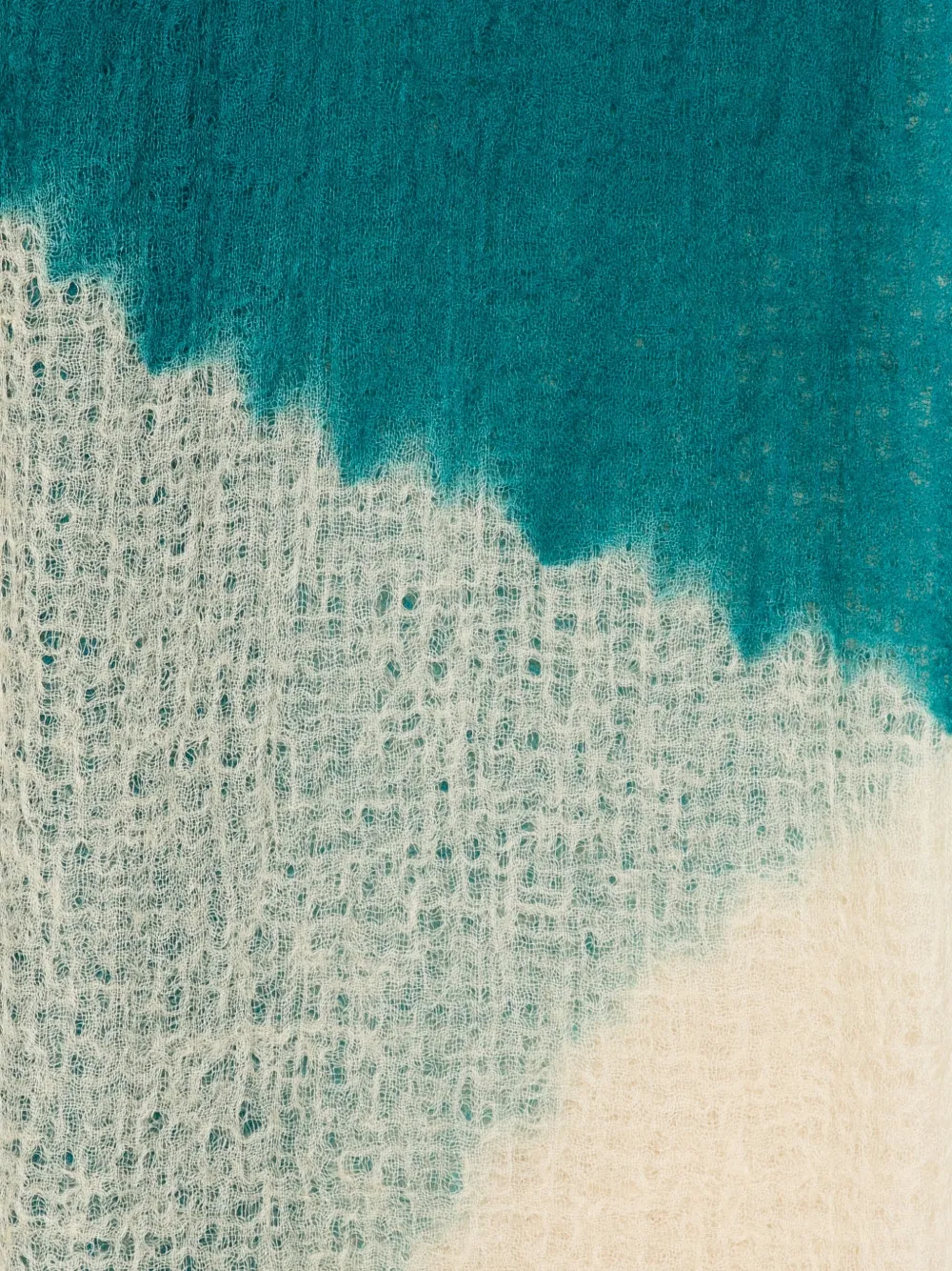 Suzusan Dip-dye Scarf In Blue