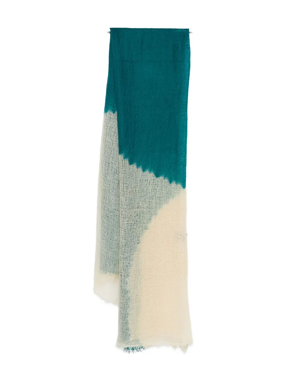 Suzusan Dip-dye Scarf In Blue