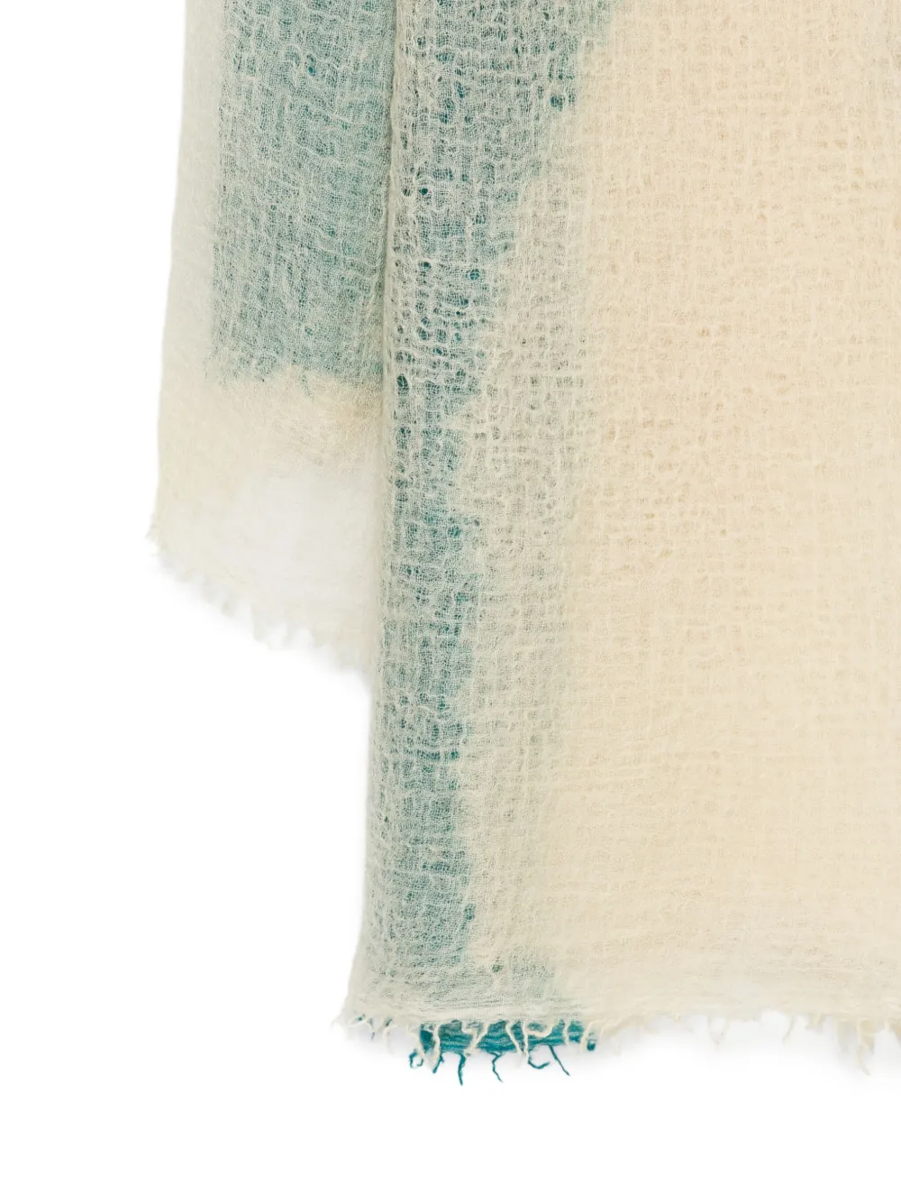 Suzusan Sjaal met dip-dye print Beige