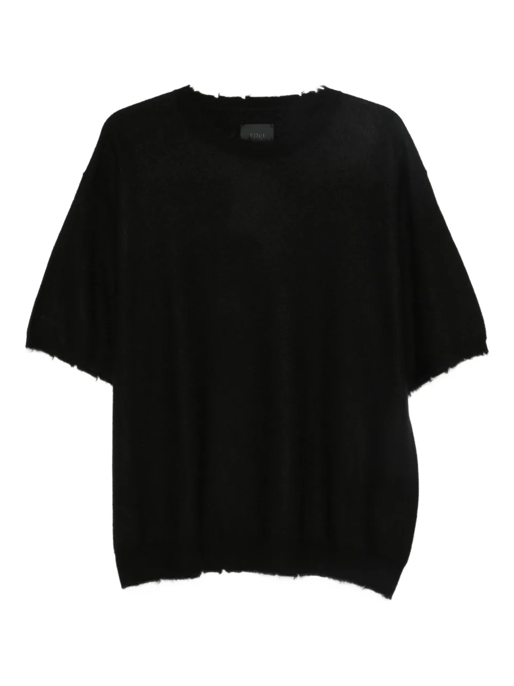 Frei-Mut Keith frayed-edge T-shirt | Black | Image 1