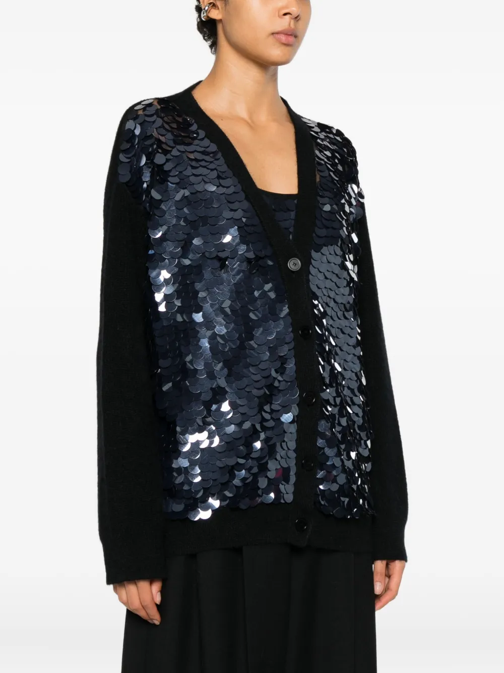 Fabiana Filippi Vest verfraaid met pailletten Zwart