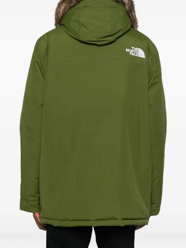 The North Face faux-fur Hooded Jacket | Green | FARFETCH