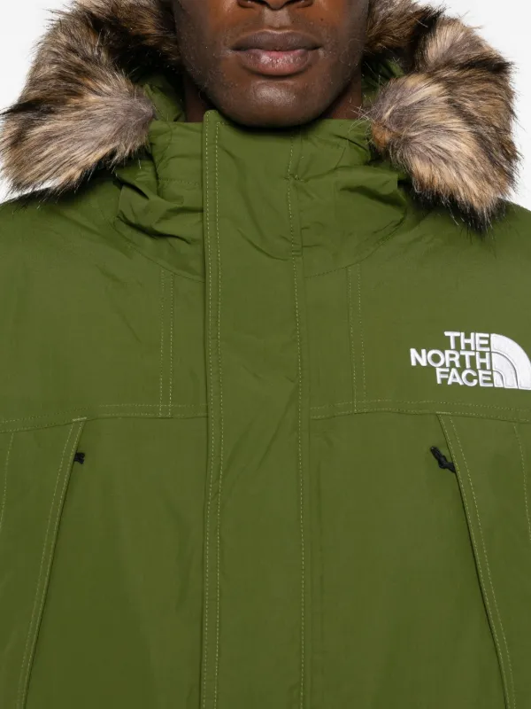 The North Face faux-fur Hooded Jacket | Green | FARFETCH