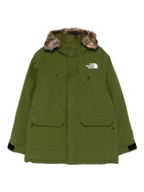 The North Face chamarra texturizada con capucha