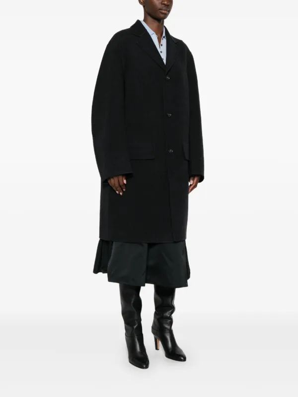 【値下げ】SOFIE D’HOORE カラーレスロングコート Sofie D'hoore Cameron コート | ブラック | FARFETCH JP