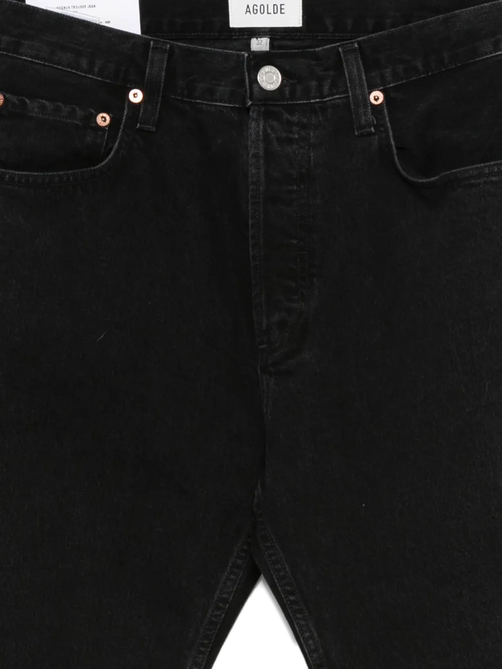 Agolde Jeans A Palazzo In Black