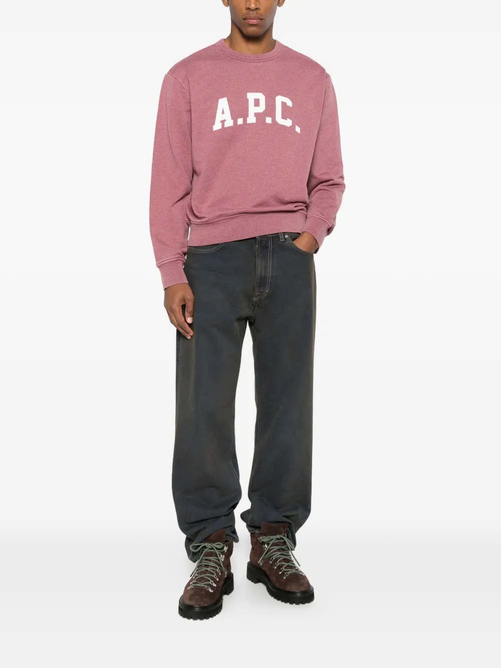 A.P.C. jersey con logo y cuello redondo | Sudaderas | Image 2