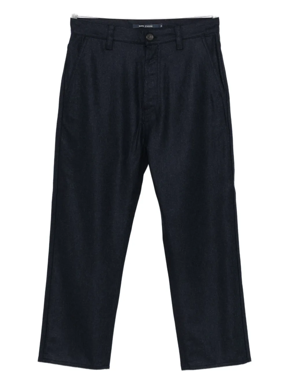 Sofie D'hoore Wool Straight-leg Trousers In Black