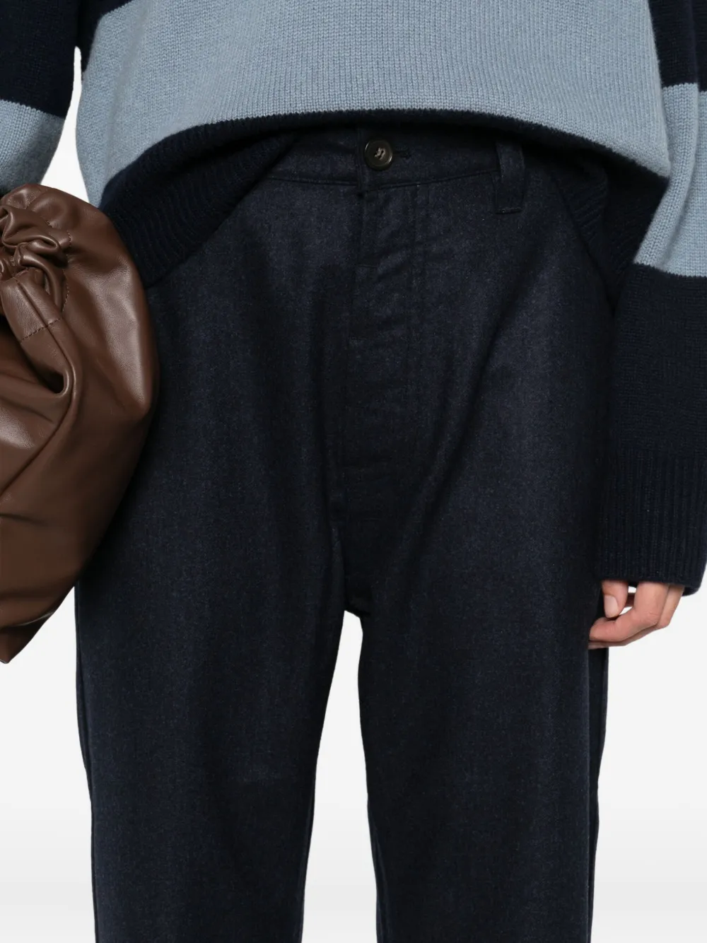 Sofie D'hoore Wool Straight-leg Trousers In Black