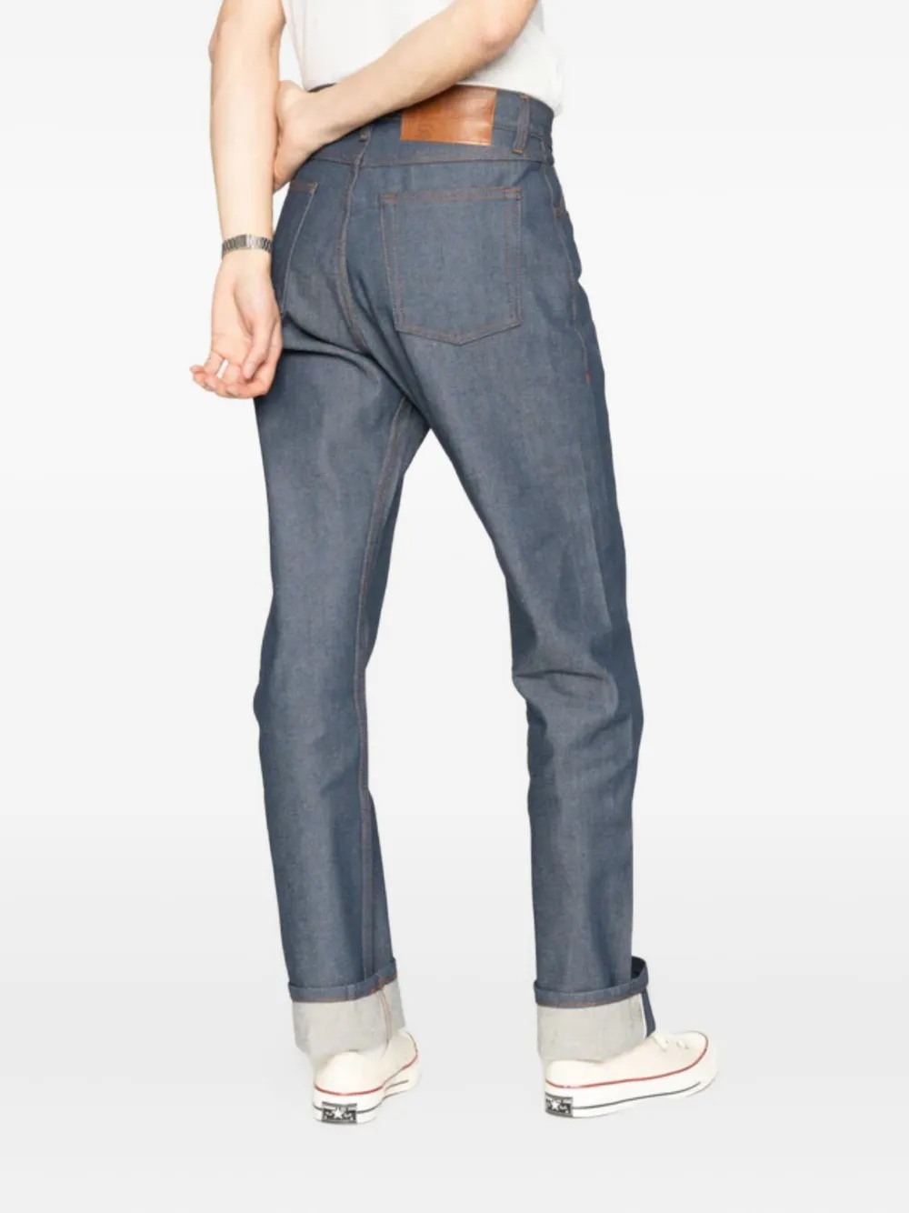 Naked And Famous True Guy Selvedge Jeans In Blue
