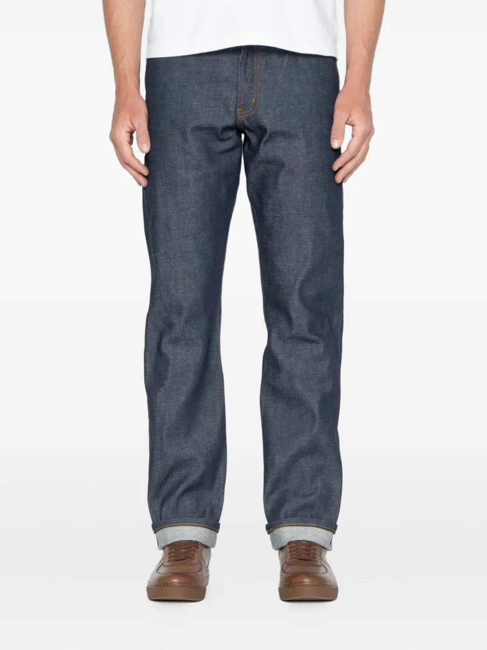 Naked and Famous True Guy cotton jeans | Blue | Image 1