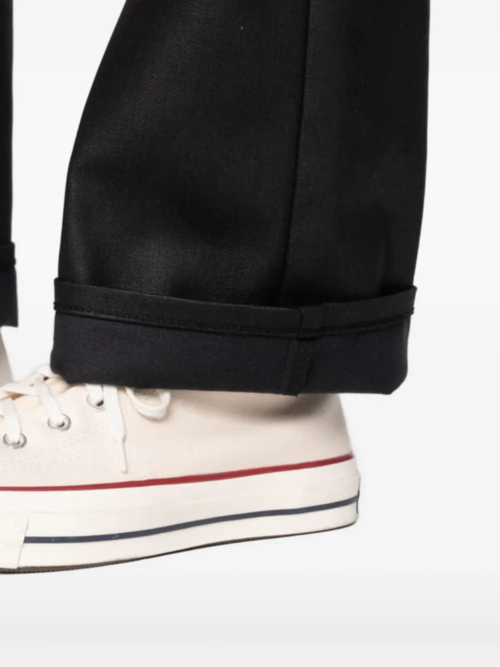 Naked And Famous Stong Guy Waxed Coated Jeans In Black