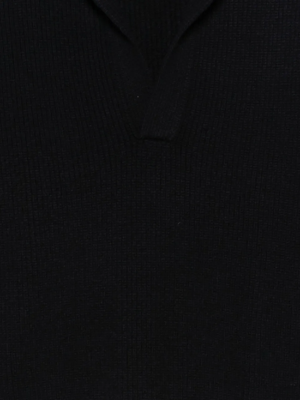 Studio Nicholson Lapel Sweater In Black