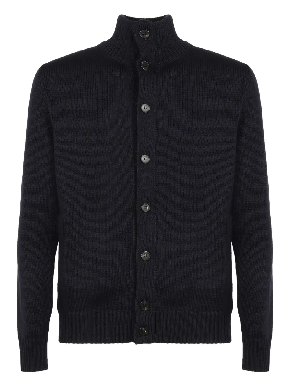 slowear high-neck button cardigan | Blue | Image 1