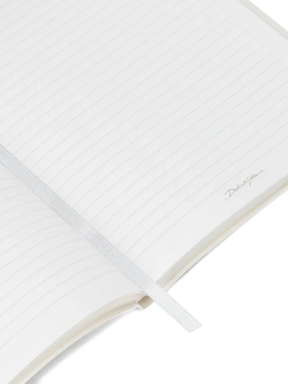  Dolce & Gabbana Medium Blank Notebook (14.5cm X 21cm) - White 