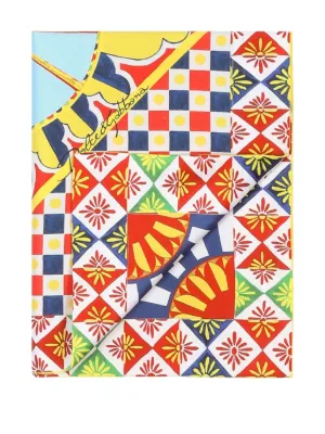 Dolce & Gabbana グラフィック テリーコットン バスマット | イエロー